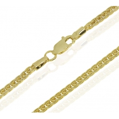 Złoty Łańcuszek 55cm Pełny splot Lisi ogon 2,5mm pr.585